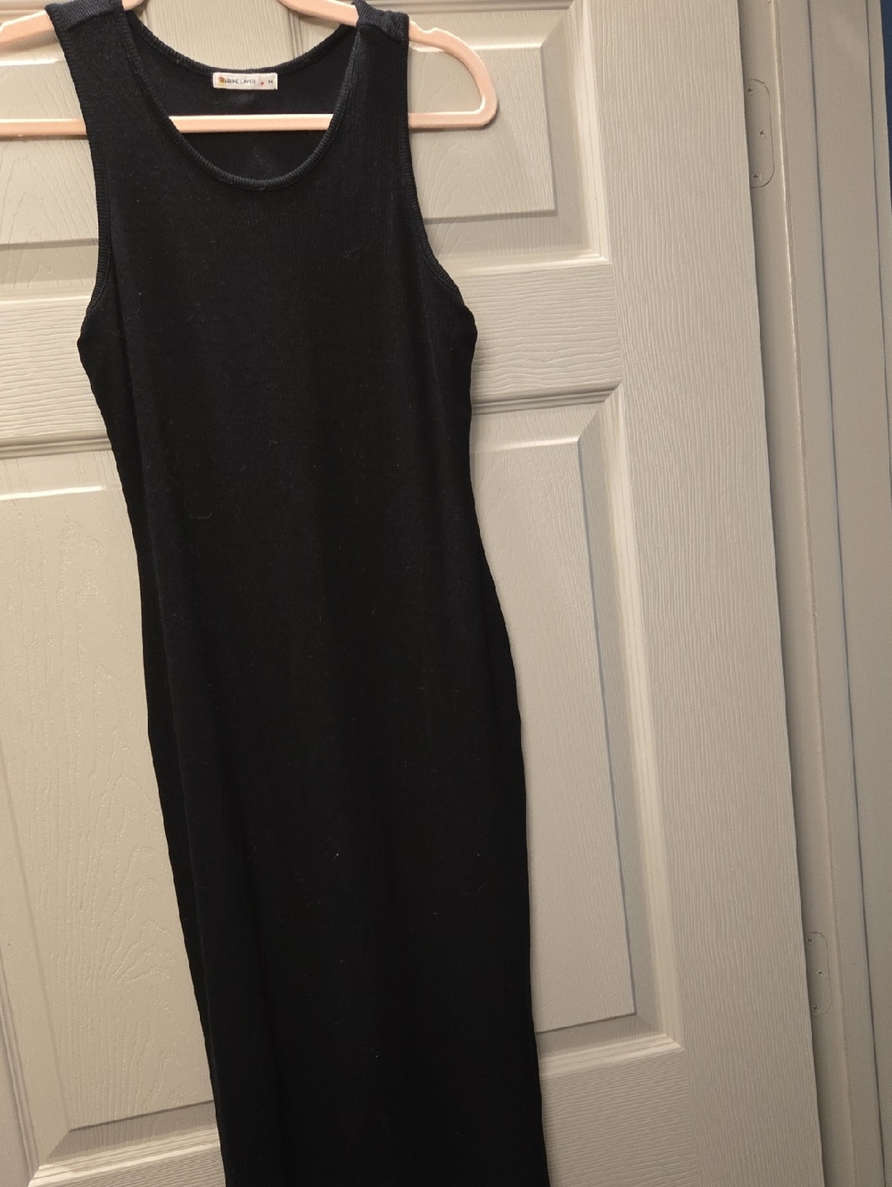 Marine Layer Women's Black Sleeveless Midi Tank Dress Size M - Picture 3 of 5